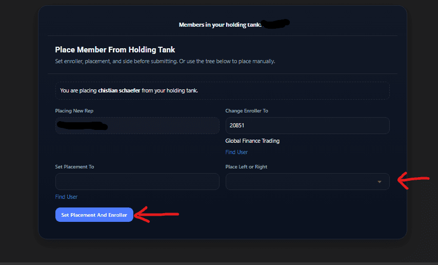 Placing Customer in Holding Tank Iqonic Affiliate